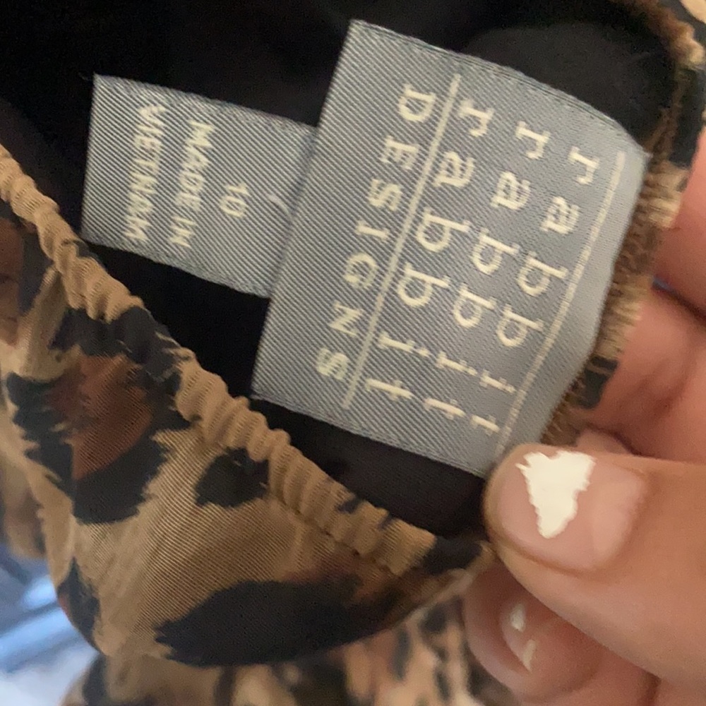 Rabbit Rabbit Rabbit Leopard Print Halter Chiffon… - image 6